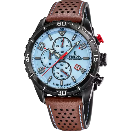 FESTINA- OROLOGIO TIMELESS CHRONOGRAPH F20519/1 BLU CINTURINO IN PELLE, UOMO