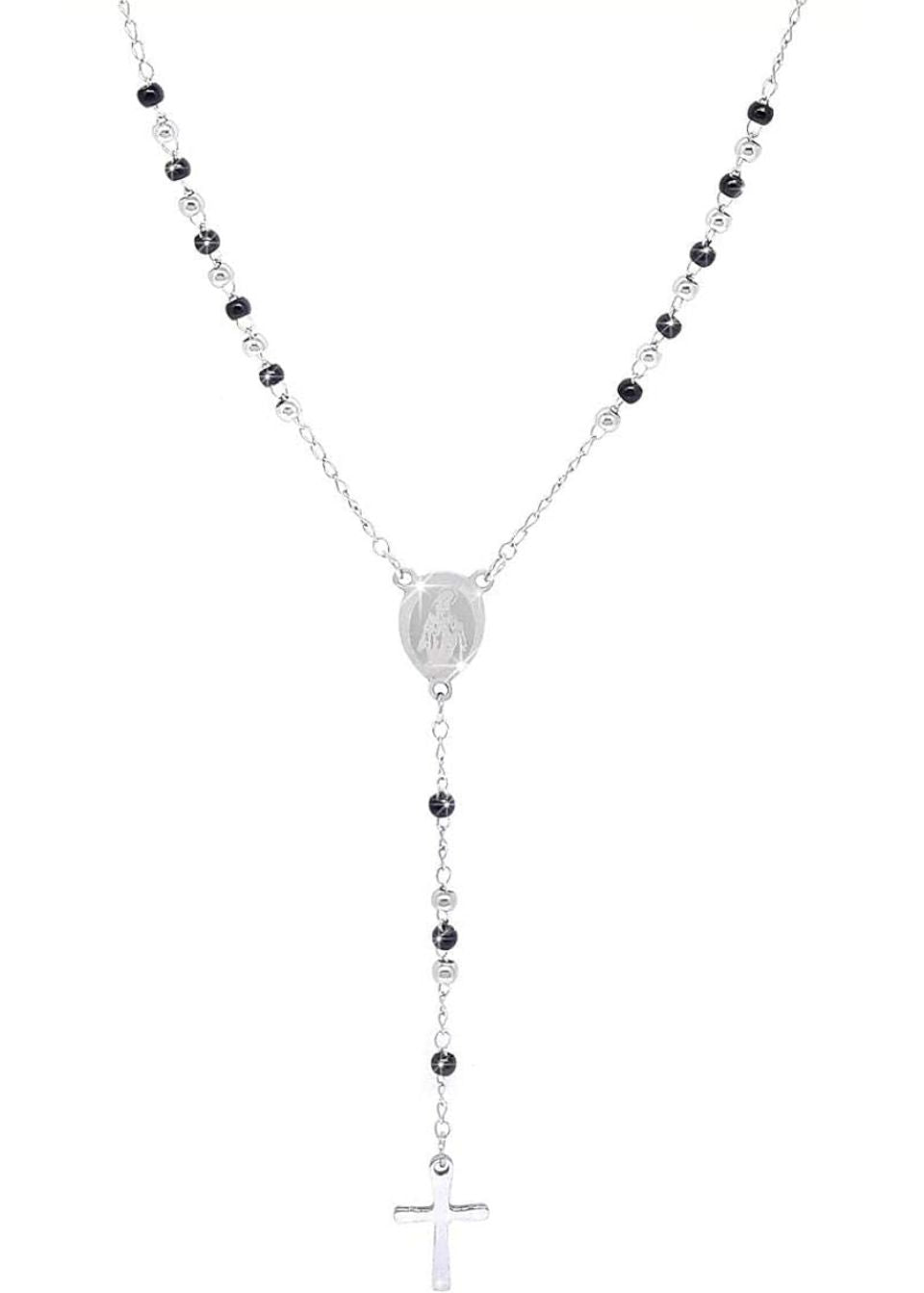 MARLÙ - COLLANA ROSARIO IN ACCIAIO
