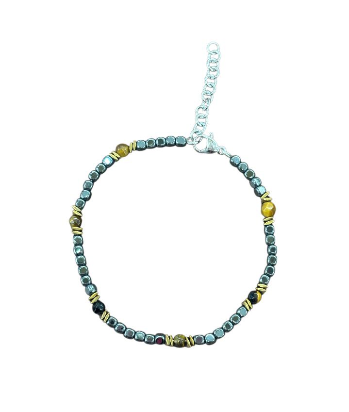 LUCA BARRA- Bracciale con perline beige