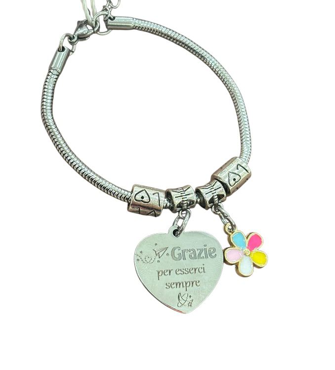 LUCA BARRA - Bracciale GRAZIE PER ESSERCI SEMPRE
