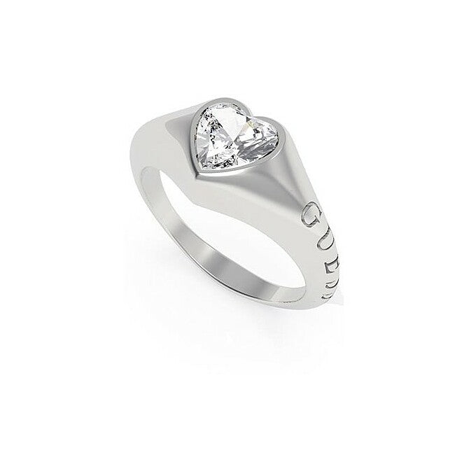 GUESS - Anello Cuore donna Guess With Love con cristallo bianco