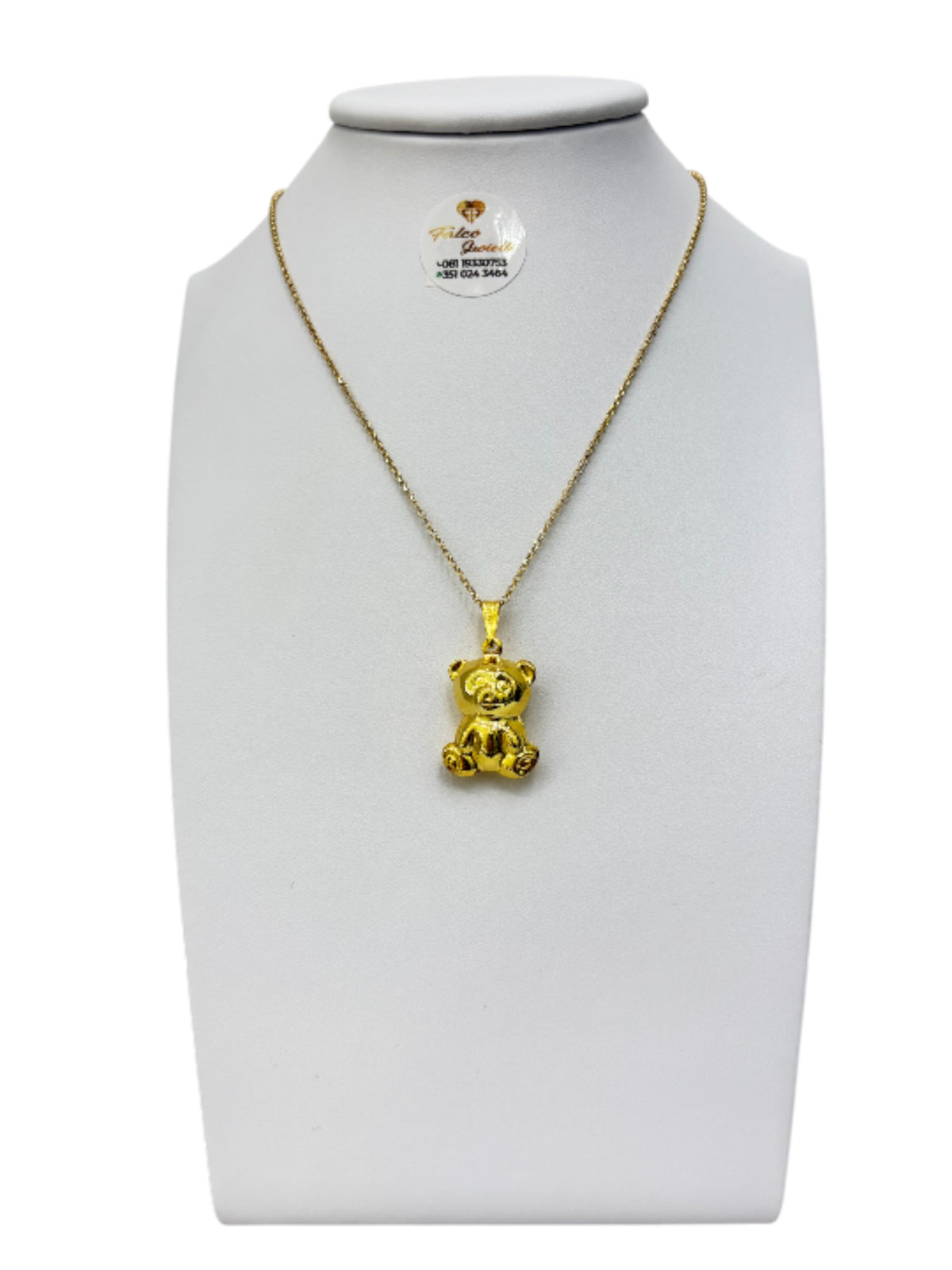 PREZIOSI ARGENTO-Orsetto smaltato Oro