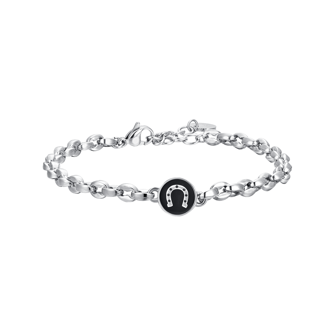 LUCA BARRA-BRACCIALE UOMO IN ACCIAIO CON FERRO DI CAVALLO
