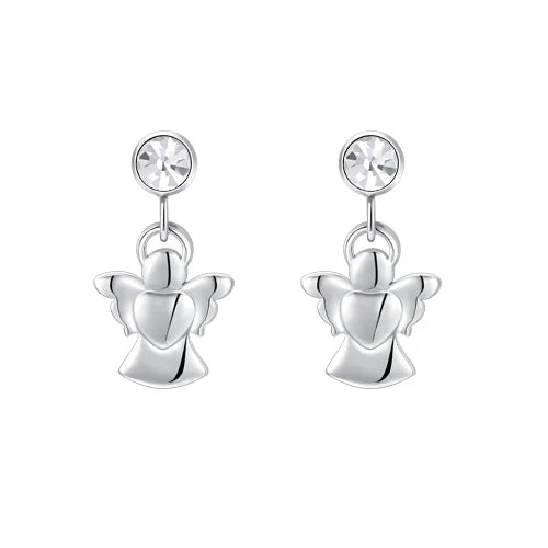 LUCA BARRA- Orecchini in argento 925 a forma di angelo