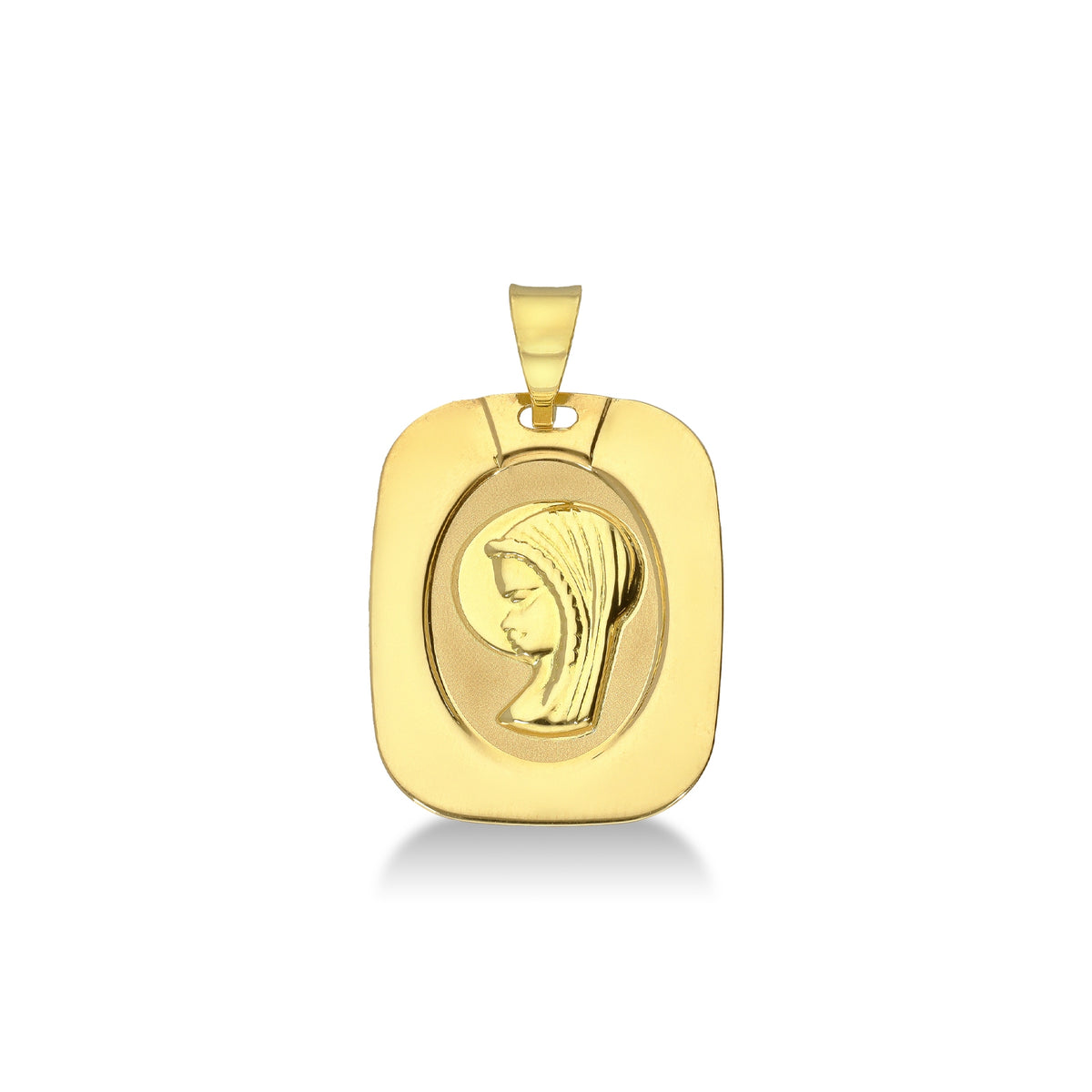 FALCO GIOIELLI  - Medaglia sacra Madonna in oro giallo 18k.