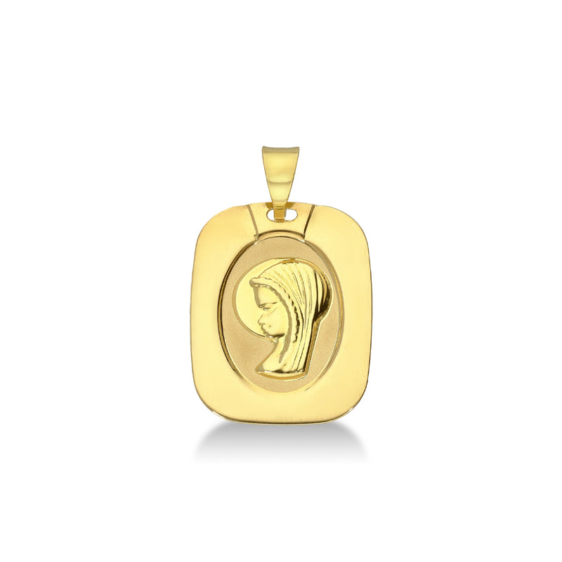 FALCO GIOIELLI  - Medaglia sacra Madonna in oro giallo 18k.