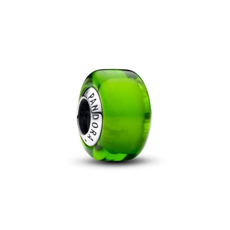 Pandora-Charm Mini Vetro di Murano Verde