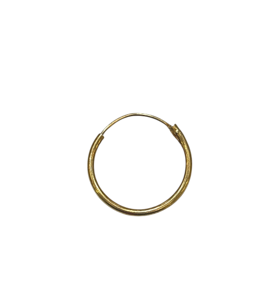 MARLÙ- Mono Orecchino a cerchietto in acciaio