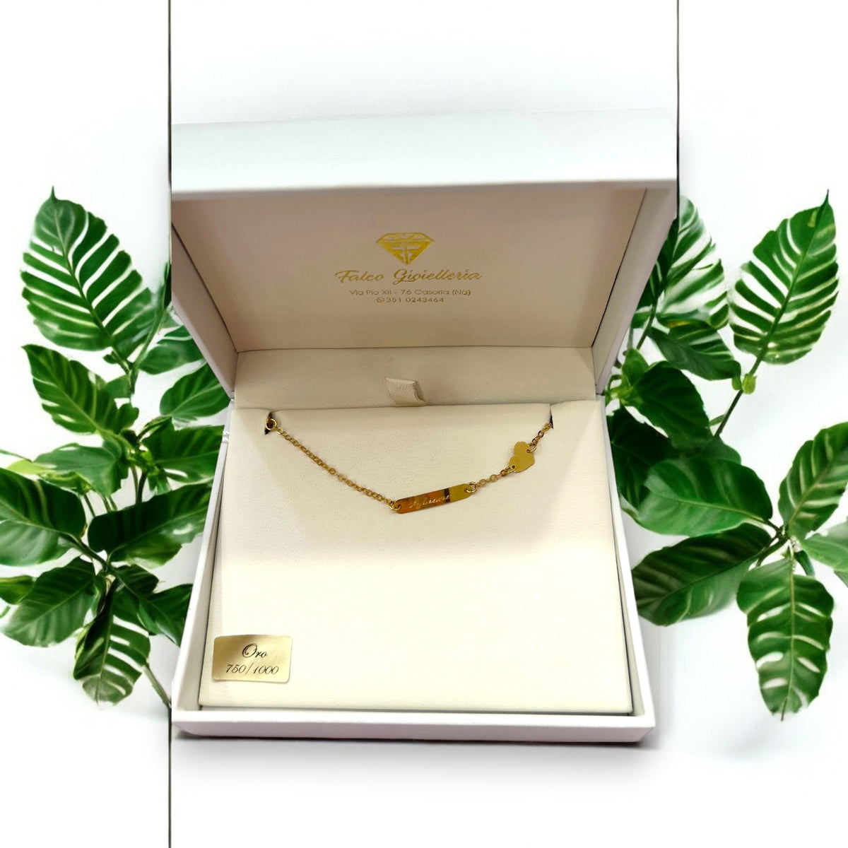 Bracciale Baby con Targhetta in Oro 18 kt – circa 1 gr