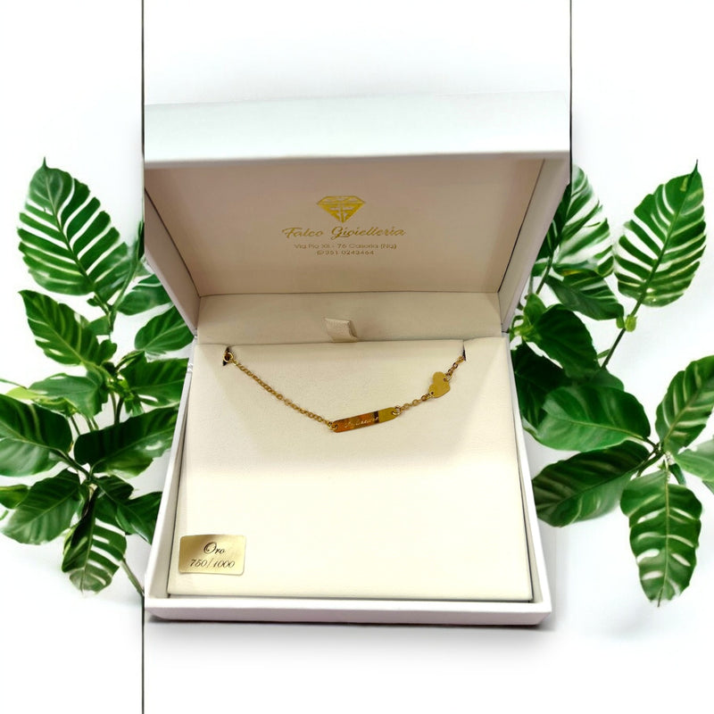 Bracciale Baby con Targhetta in Oro 18 kt – circa 1 gr