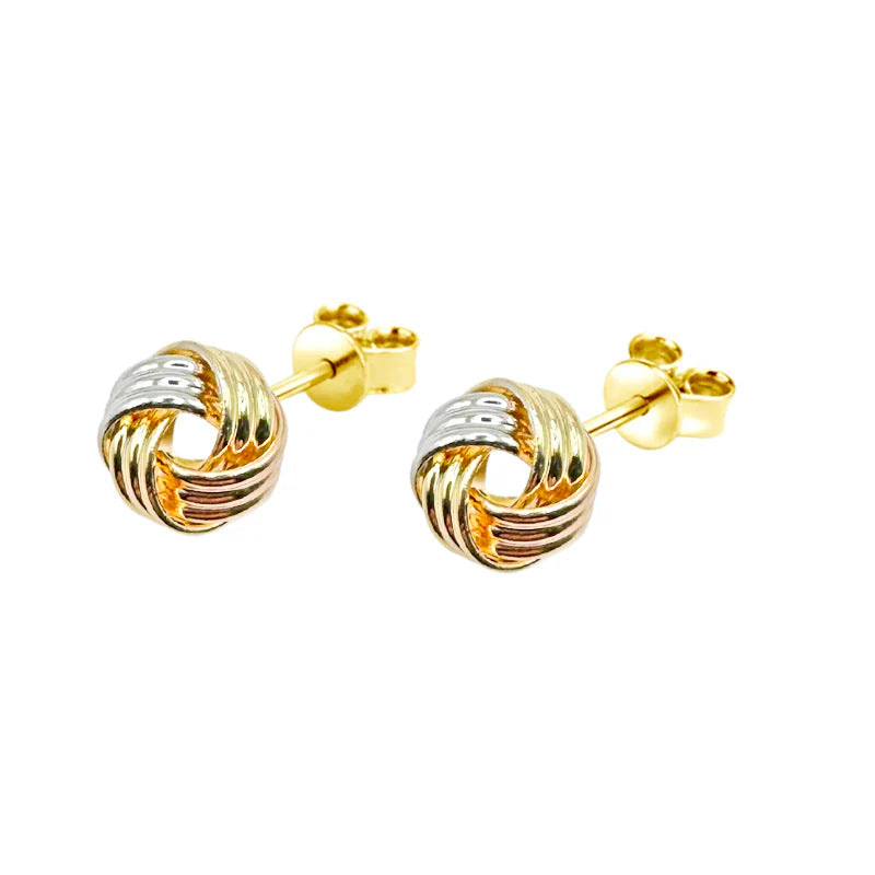 FALCO GIOIELLI - Orecchini "Nodo Tricolore" in Oro18kt