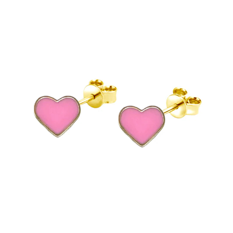 FALCO GIOIELLI - Orecchini "Cuori Rosa" in Oro18kt - 1 gr.