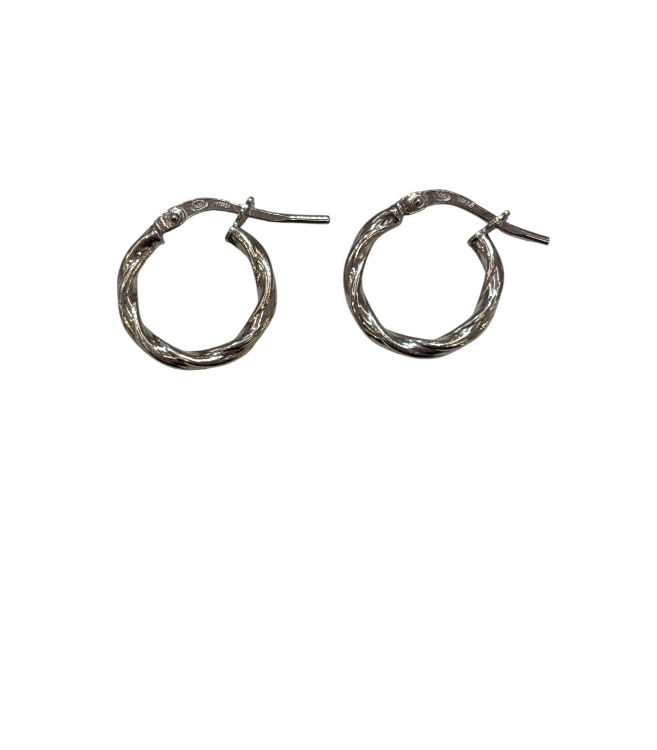 PREZIOSI ARGENTO-Orecchini cerchietti in argento 925