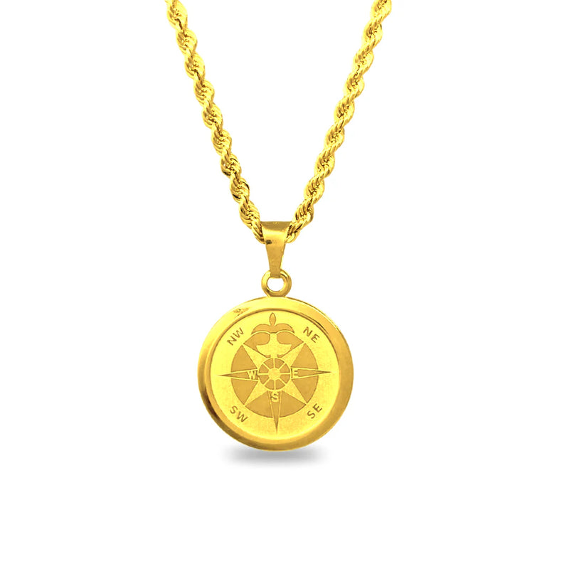 Collana Bussola in Oro - Oro18kt