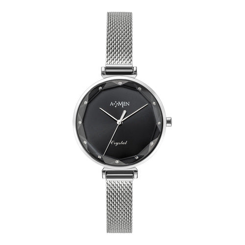 PREZIOSI ARGENTO 925 - Orologio Crystal Nero