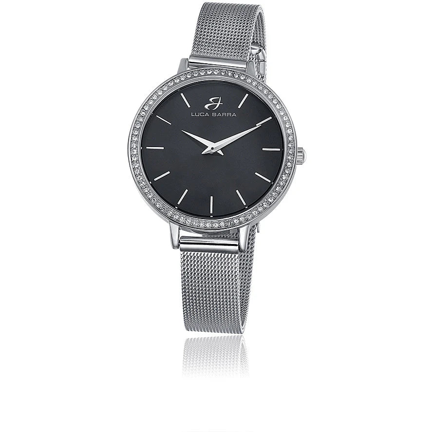 LUCA BARRA-Orologio donna con quadrante nero