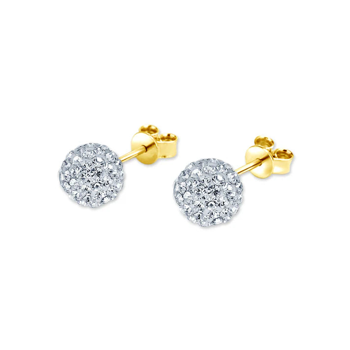 FALCO GIOIELLI  - Orecchini Sfera con Punti Luce in Oro Giallo 18 kt