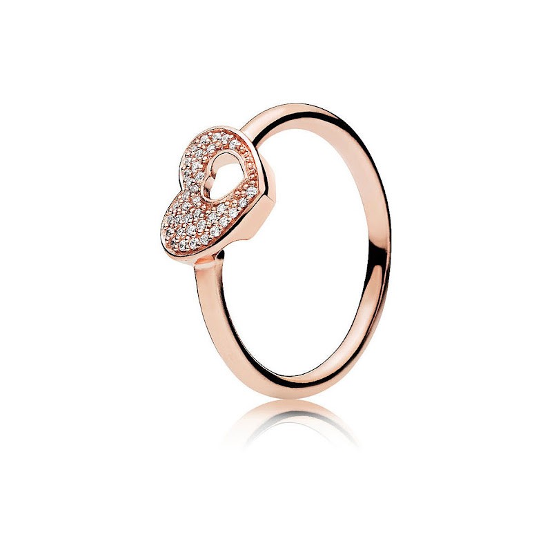 Pandora-Anello Cuore scintillante