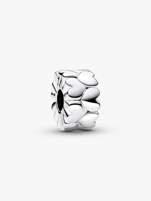 Pandora-Clip Cuori in rilievo