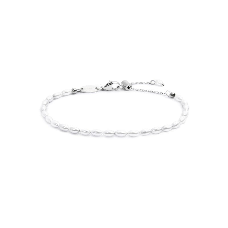 MARLU- Bracciale con perle ovali
