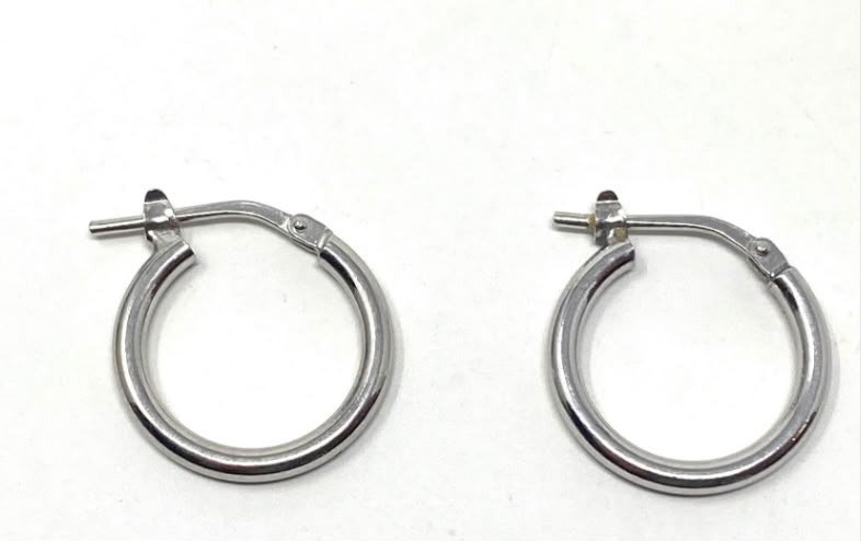 PREZIOSI ARGENTO 925  ORECCHINI CERCHIO ARGENTO 19 MM