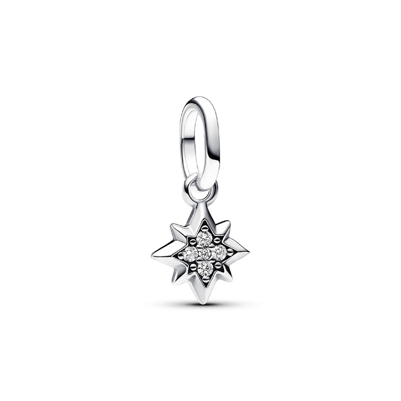 PANDORA-Charm stella pendente con strass