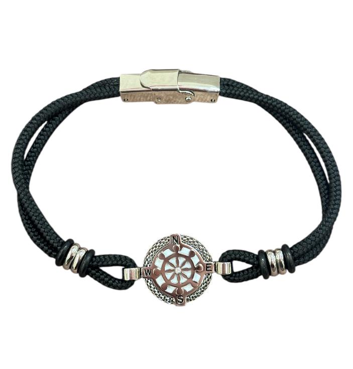 BROSWAY - Bracciale in stoffa nero