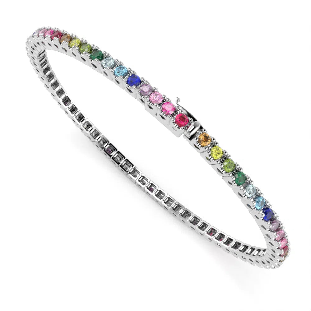 PREZIOSI ARGENTO 925 - Bracciale tennis argento 925