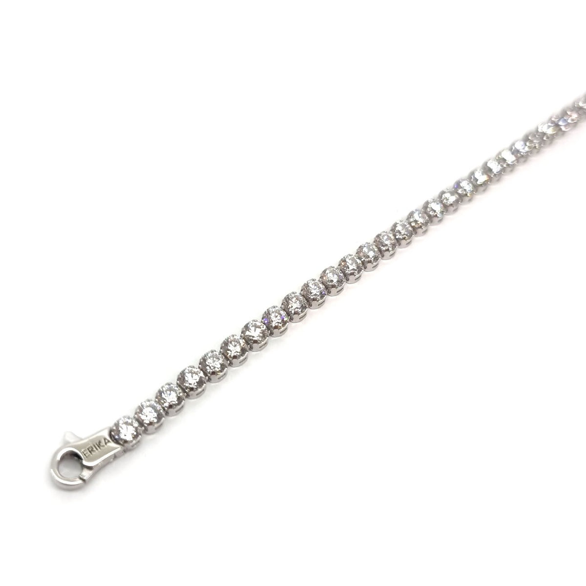 PREZIOSI ARGENTO-Bracciale Tennis con zirconi bianchi in argento 925