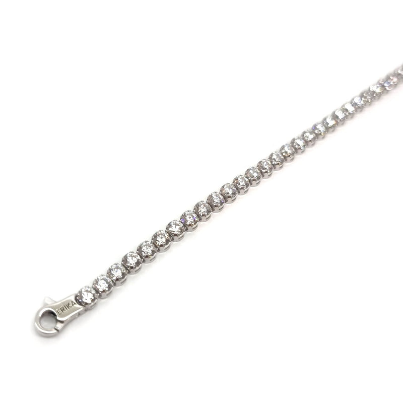 PREZIOSI ARGENTO-Bracciale Tennis con zirconi bianchi in argento 925