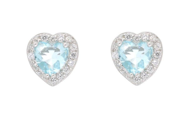 LUCA BARRA-ORECCHINI DUBAI IN ARGENTO 925 CUORE MM 7,6