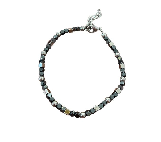 LUCA BARRA- Bracciale grigio chiaro e scuro